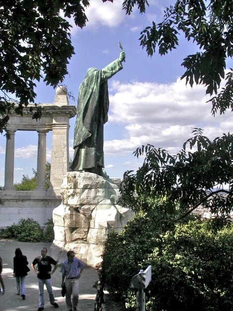 Gellért Monument in Budapest Old Town