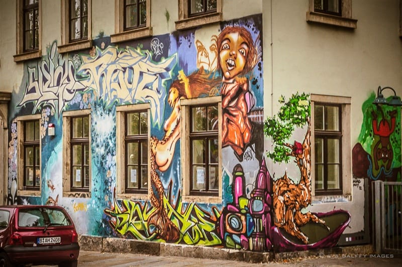 Street next to Kunsthofpassage Street next to Kunsthofpassage