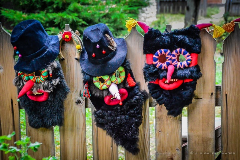 Traditional Romanian masks at Bucharest Village Museum Traditional Romanian masks at Bucharest Village Museum