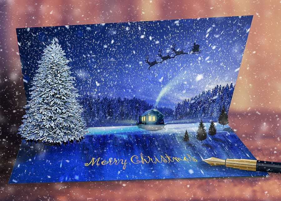 Writing Christmas cards, an old Family Christmas tradition Writing Christmas cards, an old Family Christmas tradition