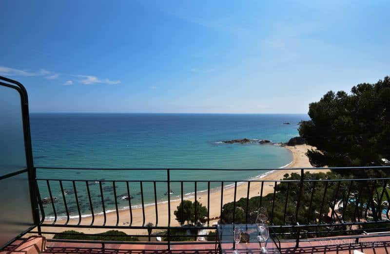 Sea view from our balcony in Hotel Santa Marta in Lloret del Mar Sea view from our balcony in Hotel Santa Marta in Lloret del Mar