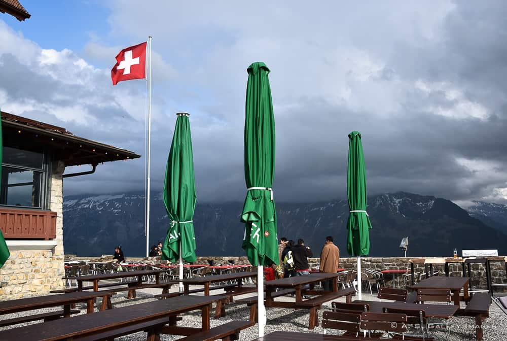Terrace of the Harder Kulm restaurant