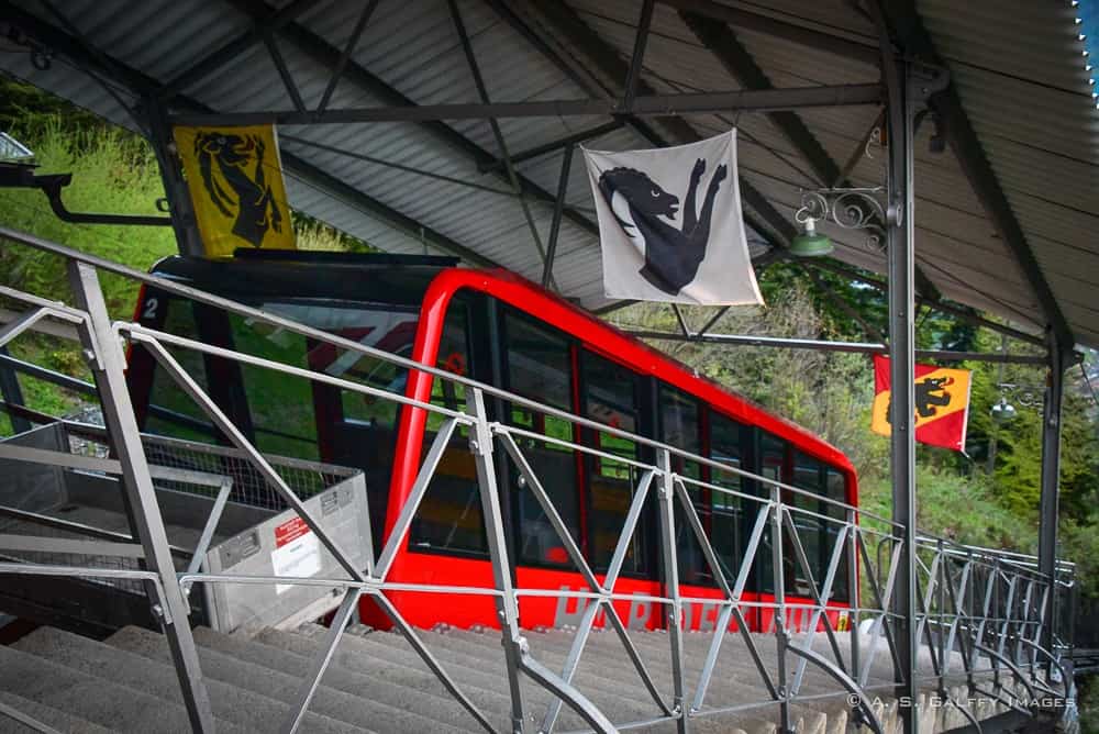 Funicular to Harder Kulm Peak in Interlaken