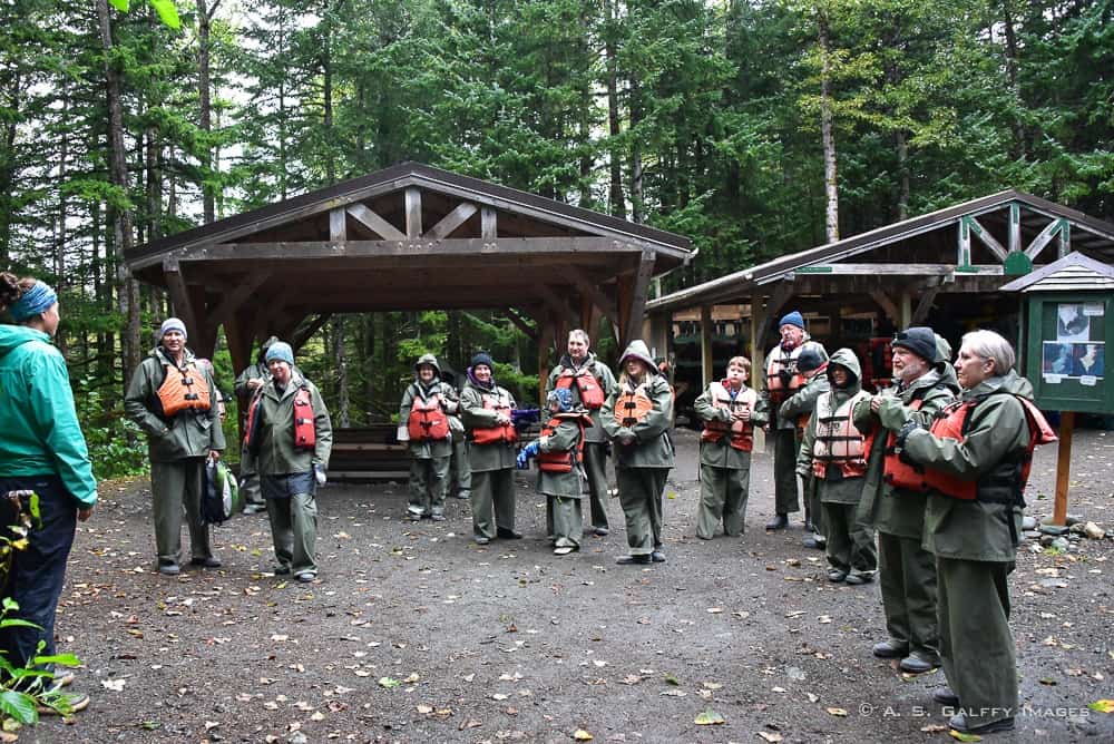 people gathered together for the trip