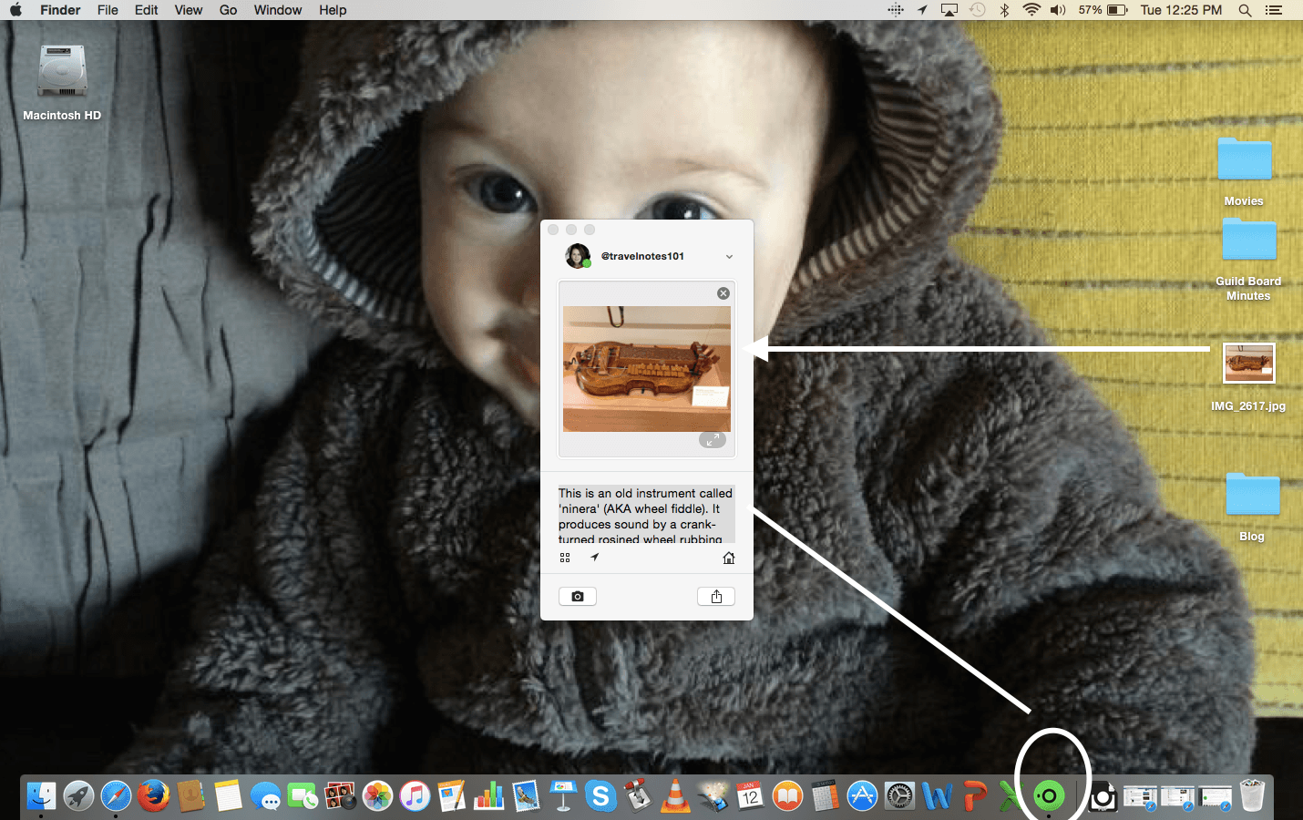 how to upload photos in instagram using macbook