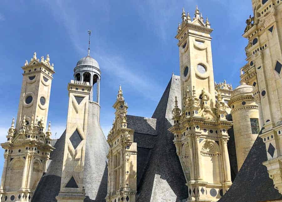 Architectural details at Chateau de Chambord
