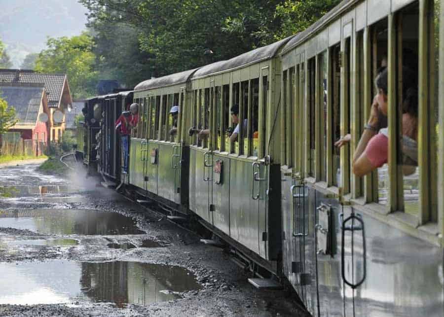 Riding the steam train in Maramures