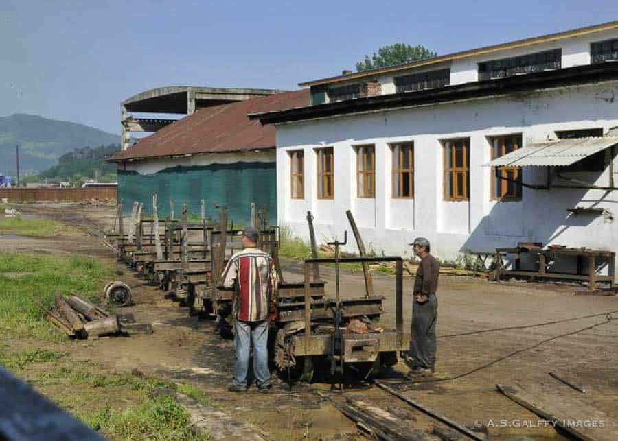 The train depo in Viseul de Sus, Maramures