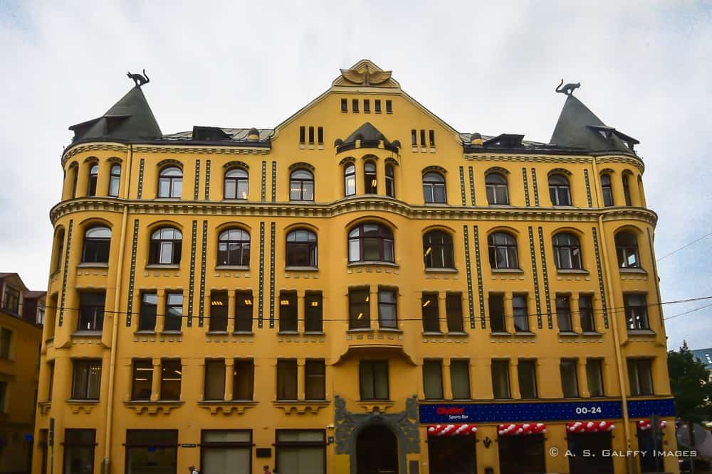 The Cat House in Old Town Riga The Cat House in Old Town Riga