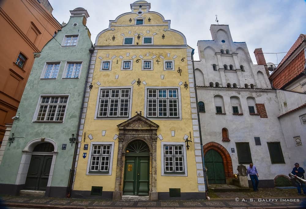 The Three Brothers buildings in Old Town Riga The Three Brothers buildings in Old Town Riga