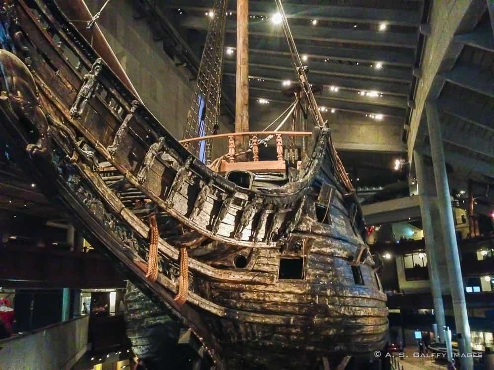 The Vasa Ship displayed in the museum The Vasa Ship displayed in the museum