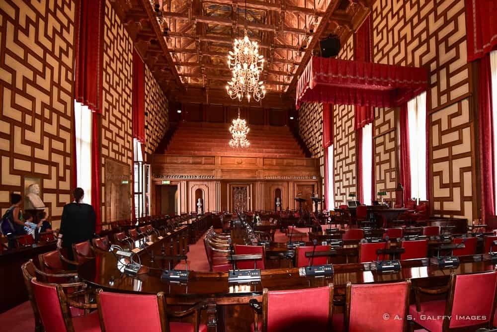 The Council Chamber at the Stockholm City Hall