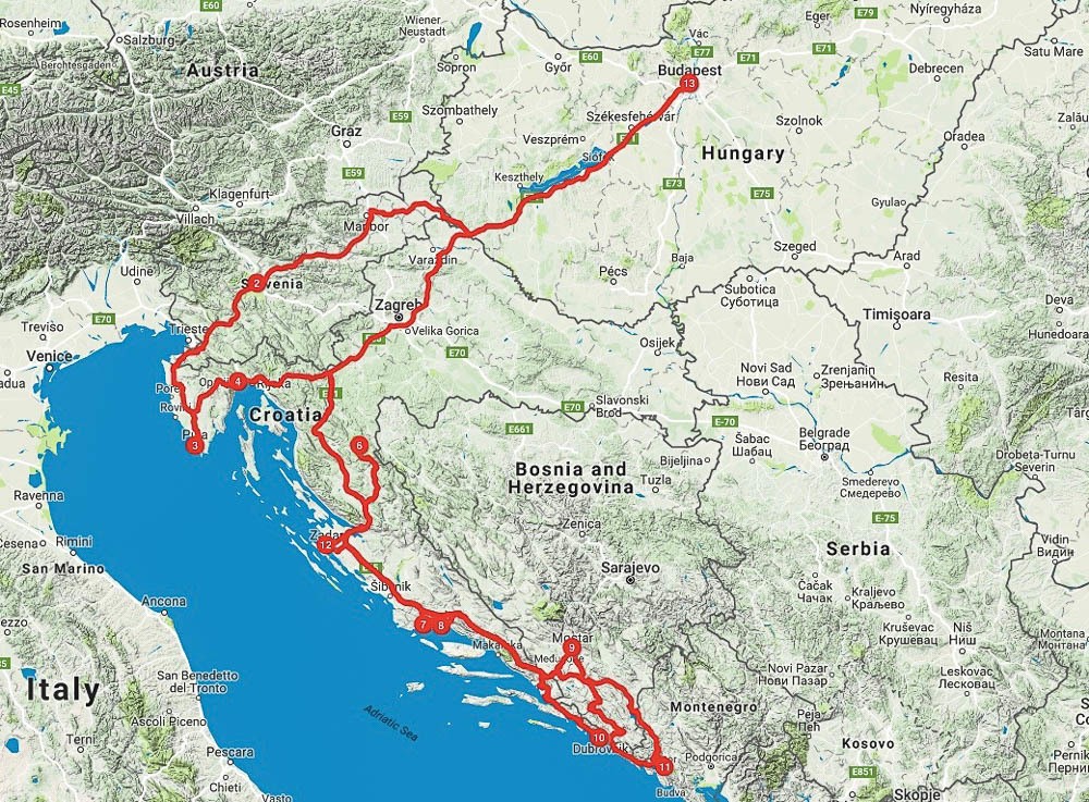 balkans travel itinerary