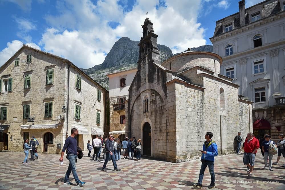 Old town Kotor, a beautiful coastal town on the Montenegro coast