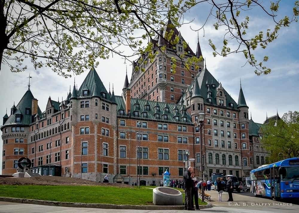 View of Chateau Frontenac one of Quebec City's attractions View of Chateau Frontenac one of Quebec City's attractions