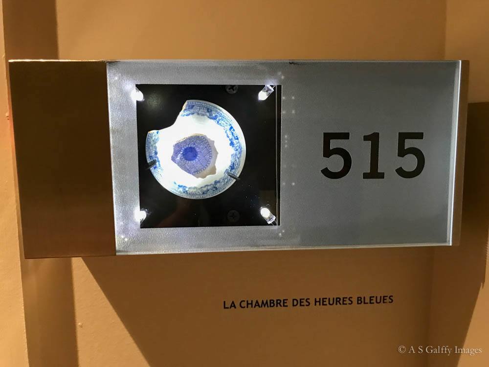 Room number display at Auberge Saint-Antoine Room number display at Auberge Saint-Antoine