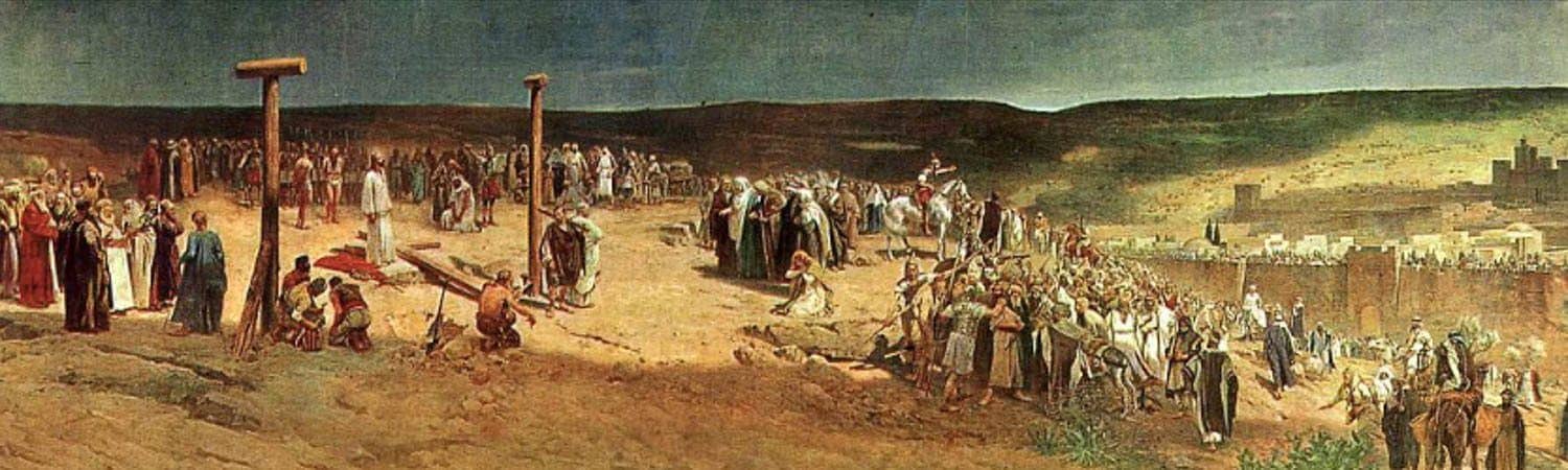 Image depicting Jan Styka's painting, The Crucifixion Image depicting Jan Styka's painting, The Crucifixion