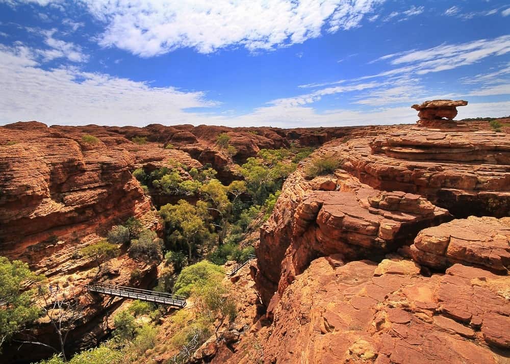 View of the King's Canyon on the Australian Outback View of the King's Canyon on the Australian Outback