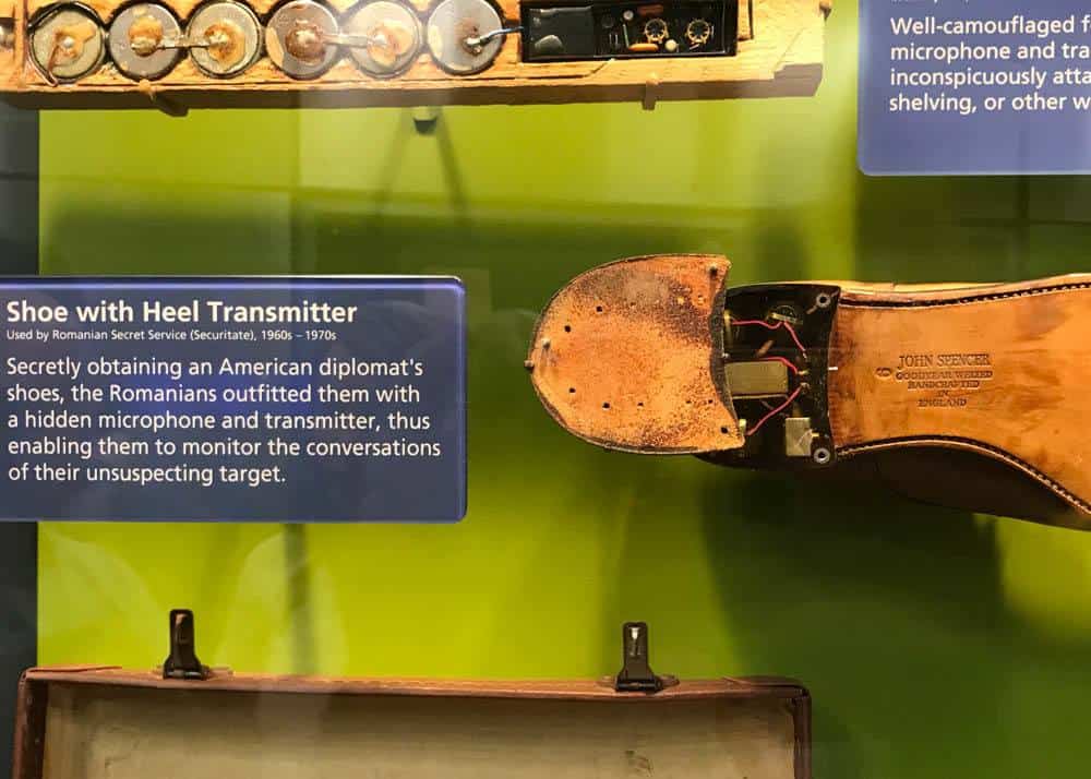 exhibit at the Spy Museum