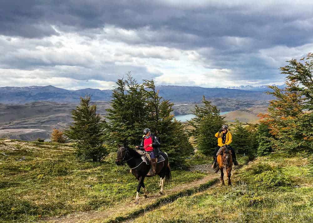 Horseback riding in Torres del Paine