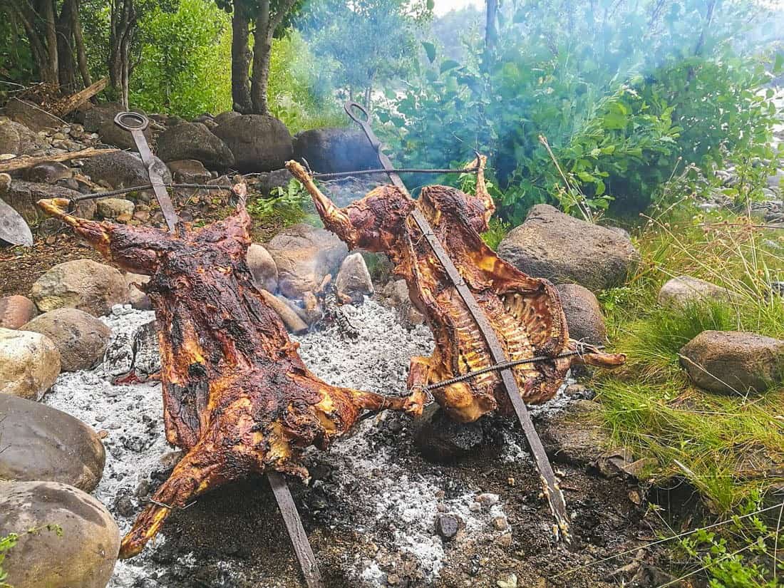Patagonia roasted lamb