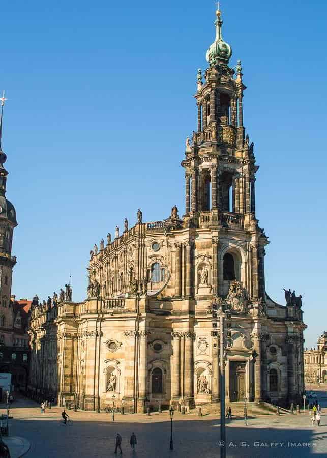 View of the Dresden Cathedral