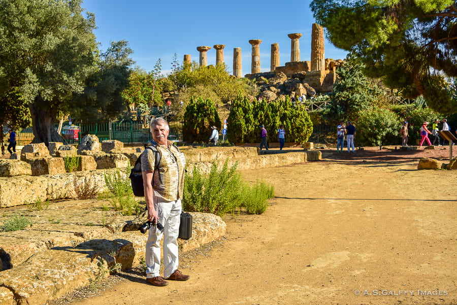 Visiting the archeological park in Agrigento