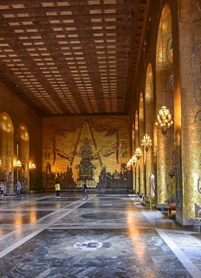 Stadshuset's Golden Hall - Europe bucket list Stadshuset's Golden Hall - Europe bucket list