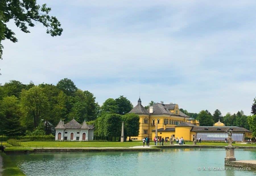 View of Hellbrunn Palace outside Salzburg