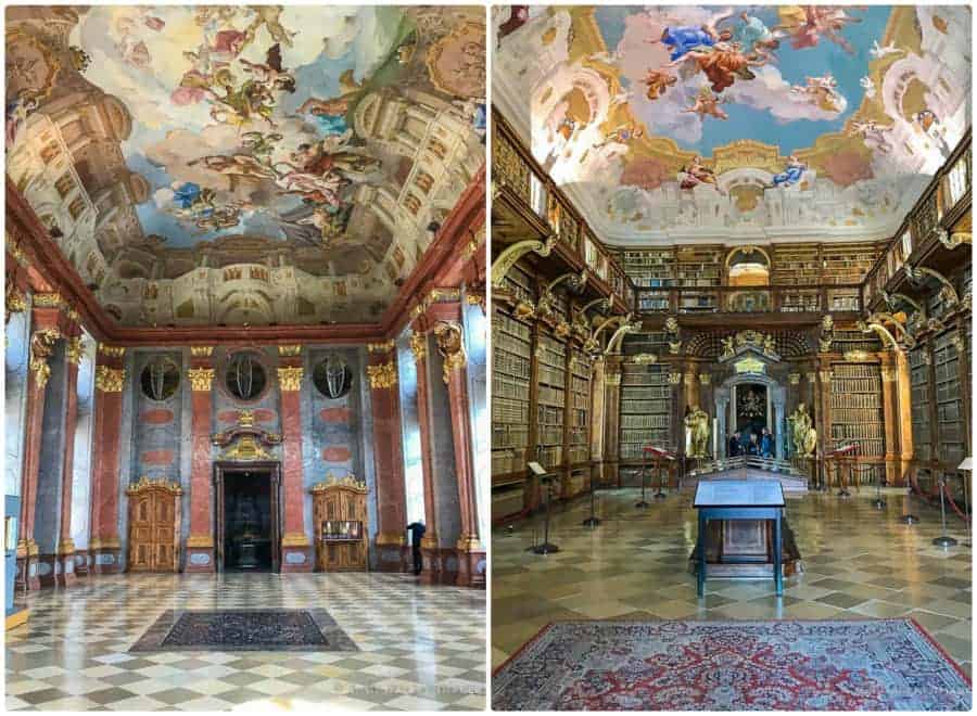 Day trip to Melk from Salzburg - view of the Marble hall at Melk Abbey
