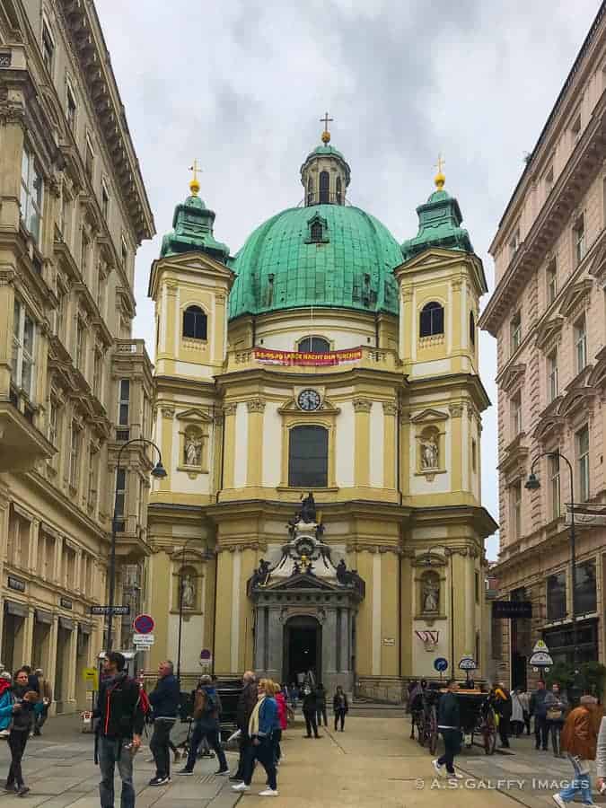 View of St. Peter's Church in Vienna