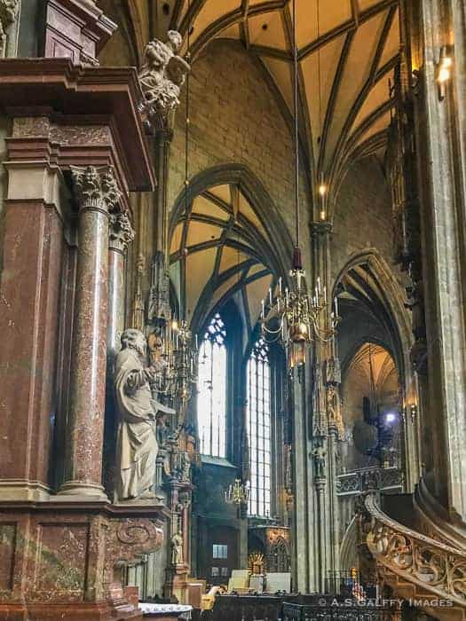 Interior of St. Stephen's Cathedral in Vienna