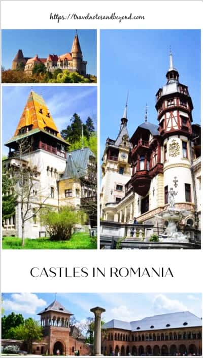 Castles in Romania pin
