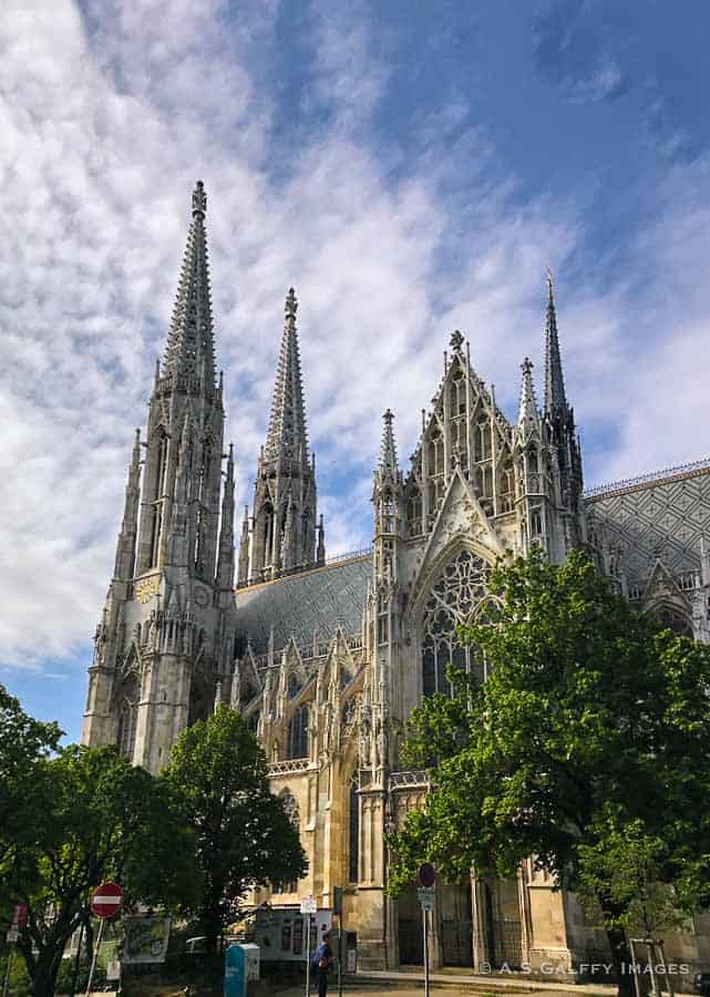 View of Votivkirche in Vienna
