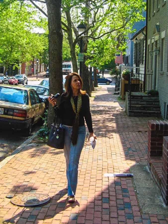 Walking through Washington DC