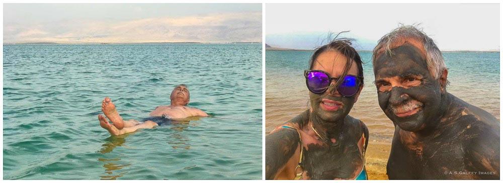 floating in the Dead Sea