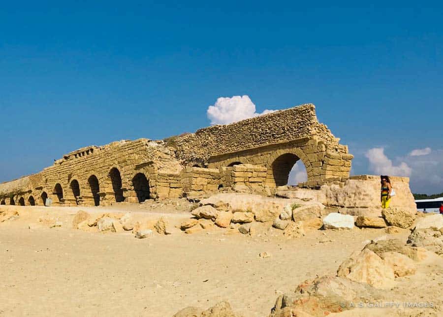 Roman aqueduct at Caesarea