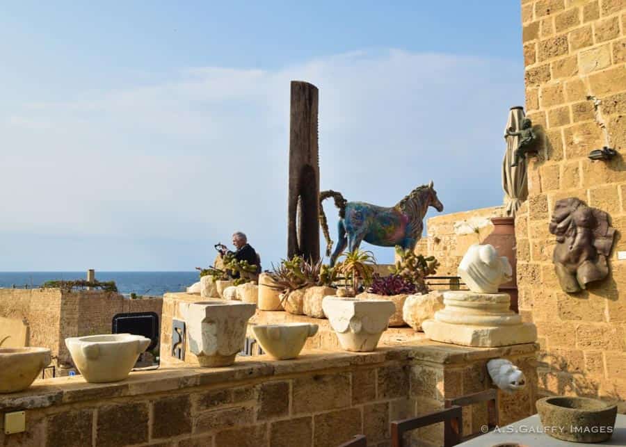 Terrace of Ilana Goor Museum in Jaffa