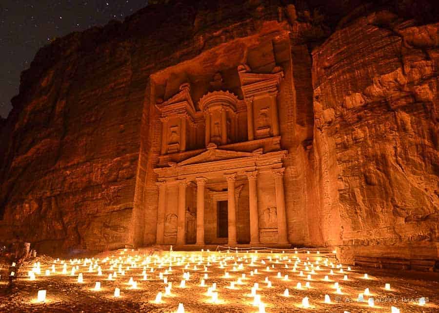 Petra by night