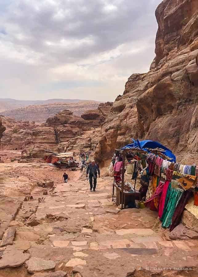 Hiking trail in Petra