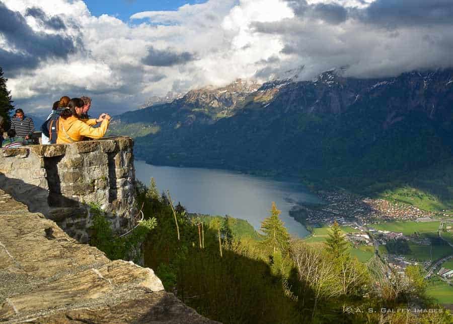 The panorama over the Lütschine Valley