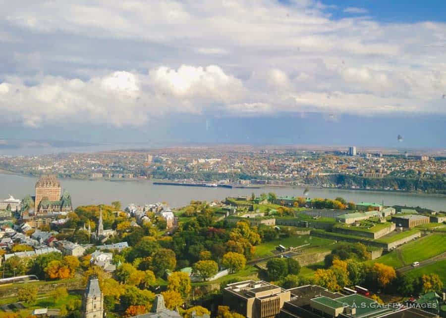 The Observation deck in Quebec City