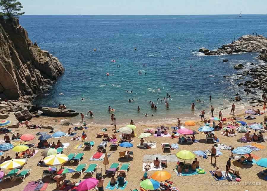 The beach of Colodar in Tossa