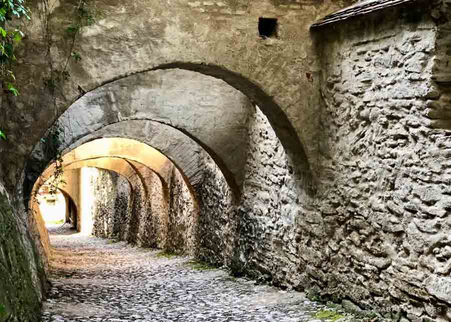 access to the fortified church