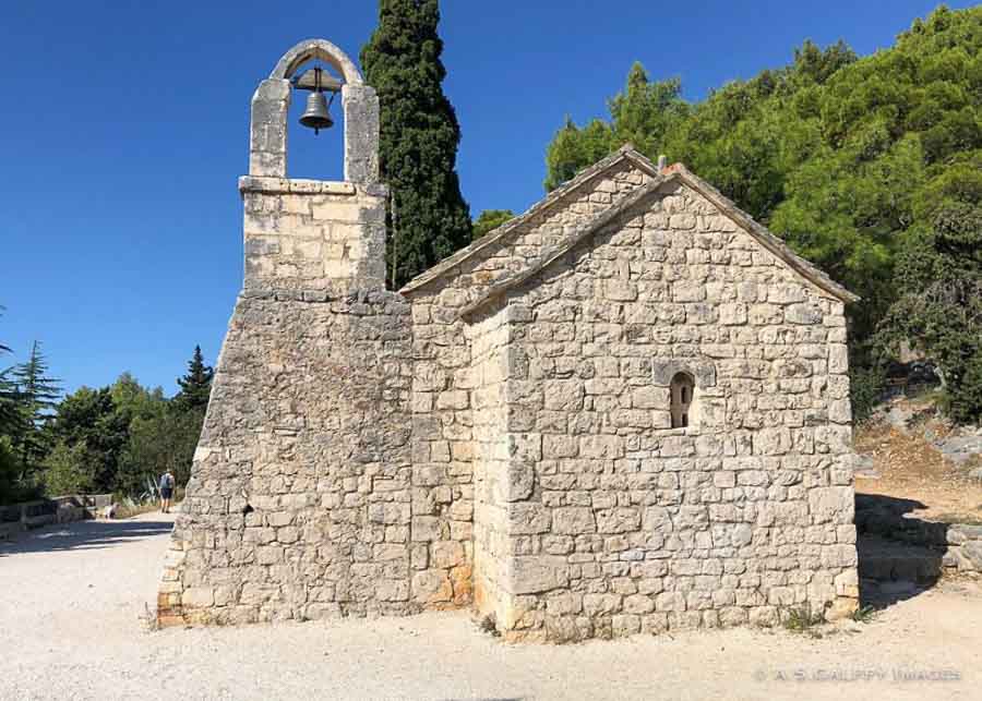 View of St. Nicholas Church on Marjan Hill