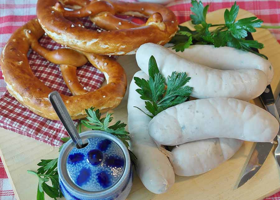 Authentic German food at the Octoberfest Festival